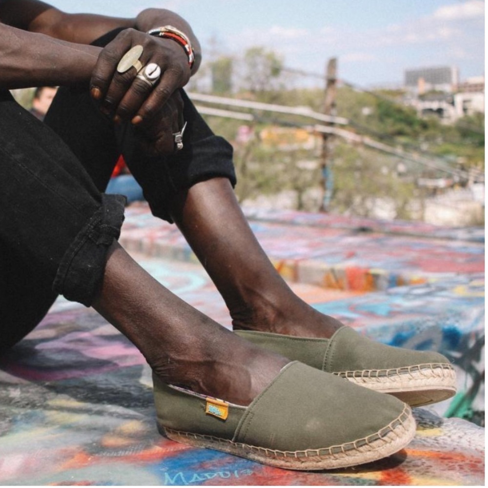 Ubuntu Classic Safari Green Afridrilles Espadrille